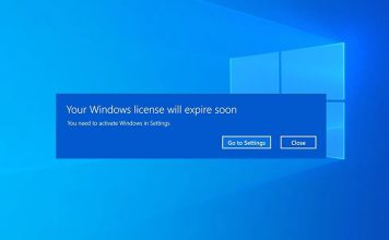 sửa lỗi Your Windows License Will Expire Soon