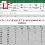 Cách tạo bảng trong Excel 2019 – Hướng dẫn chi tiết cho người mới bắt đầu