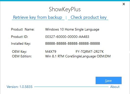 Cách xem lại Windows Product Key của Windows 10/8.1/7