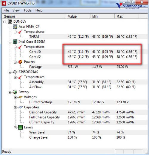 Cách kiểm tra nhiệt độ CPU của máy tính