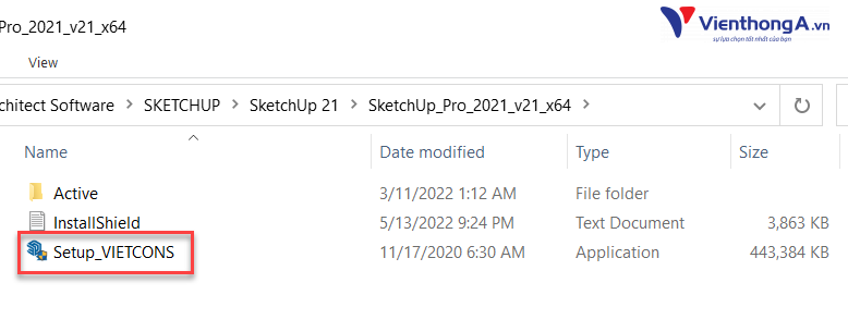 giải nén File và chạy File ‘Setup.exe’ 