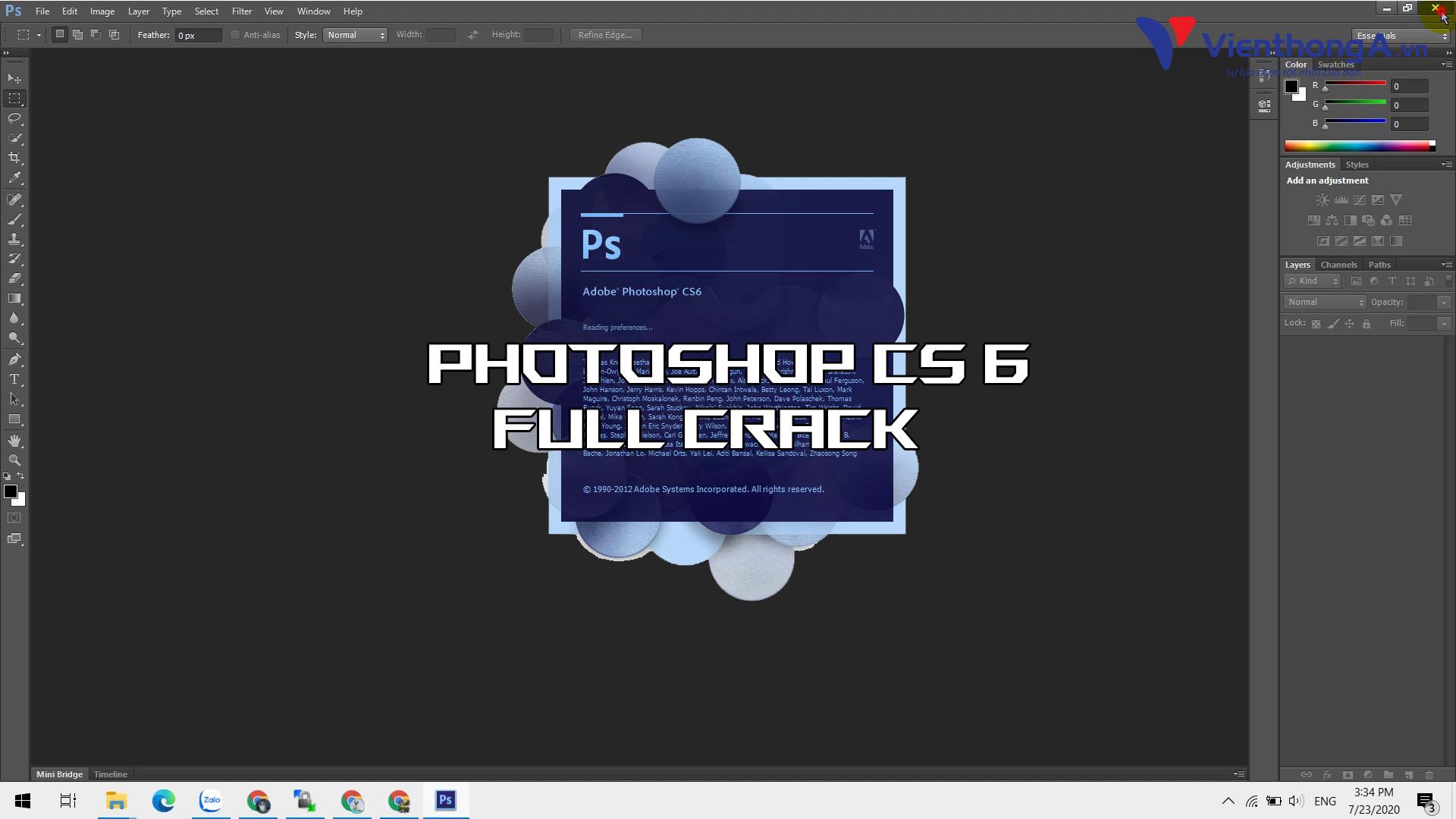 Hướng dẫn Download Adobe Photoshop CS6 Nhanh Nhất