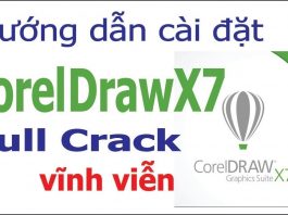 cài đặt Coreldraw x7 full crack