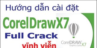 cài đặt Coreldraw x7 full crack
